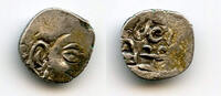 Mittelalter Extremely rare! Earliest silver damma of Tapana, c.650 AD, pre-Islamic Multan -