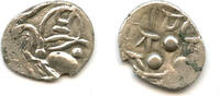 Mittelalter Silver damma, Chach of Alor in Sindh and Multan, c.675-700 AD (F/T #M9) -