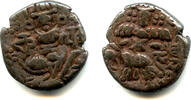 Mittelalter Bronze stater of Kalasha Raja Deva , Hindu Kashmir, India -