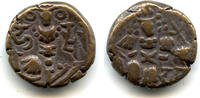 Mittelalter bronze Early stater of King Harsha , Kashmir Kingdom, India -