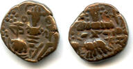 Mittelalter Bronze stater of Kalasha Raja Deva , Hindu Kashmir, India -