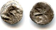 Antike obol Ancient Greek silver 1/4 or tetartemorion, Teos, Ionia, ca. 540-478 BC - he -
