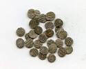 Mittelalter Lot of 35 nice silver dammas, late 900s CE, Habbarid Amirs of Sind -