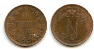 Europa 10 pennia Copper Nicholas II (1894-1917), 1915, Finland under Russian Empire -