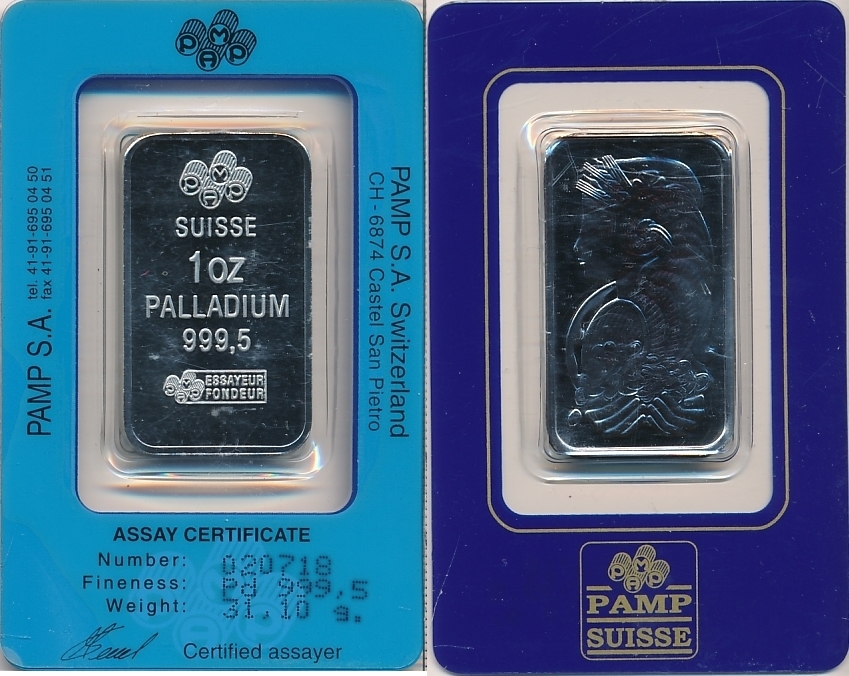 Switzerland 1 Oz 31 G Palladium Bu Ms65 70 Ma S Switzerland 1 Oz 31 G Palladium Bu Ms65 70