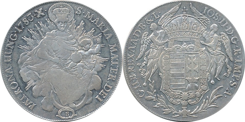 Hungary 1 Taler 1783 B József Joseph II VF | MA-Shops