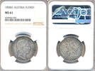 AUSTRIA FLORIN 1858A Gulden 1858 A Franz Joseph NGC MS 61 133.89 US$  +  44.24 US$ shipping