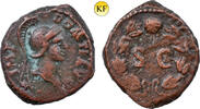 Römisches Kaiserreich Quadrans Domitian, 81-92, rare quadrans showing a typo -
