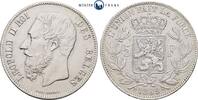 Belgien 5 Francs Königreich Belgien, Leopold II (1865 - 1909) -