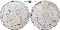 Frankreich 5 Francs Napoleon III, Prägestätte BB - Straßburg -