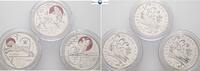 San Marino 3 x 10€ Chinesischer Tierkreis Jahr der Ratte (Maus), Jahr des Büffels & Jahr des Tigers -