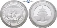 China 10 Yuan 1 Unze Silber Panda - 30th Anniversary Commemorative Coins -
