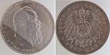 Deutschland  5 Mark Bayern 1911 D vz/stgl J 050 Luitpold UNC-