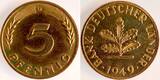 Deutschland  5 Pfennig 1949 D BDL PPProof Auflage: