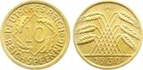 Deutschland 10 Pfennig 10 Reichspfennig 1930 A stgl J 317 BU