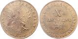 Deutschland  Thaler Frankfurt 1796 X eine feine Mark Top leichte Patina CH UNC / stgl