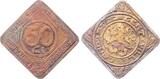 Deutschland 50 Ct 50 Cent 1915 Gent NICHT VERDREHT, extrem selten VF