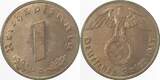 Deutschland  1 Pfennig 1937A J 361 Drittes Reich CH UNC