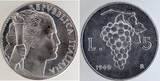 5 Lira Italien 1949 prägefrisch TOP ! CH UNC