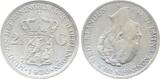 Niederlande  2,5 Gulden 1930 Wilhemina vz/stgl