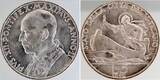 5 Lira Vatikan 1940 stgl. ! TOP Heiliger Peter BU