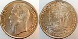 1 Bolivar 5 Lei Venezuela 1954 stempelglanz Silber BU