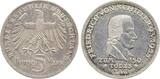 Deutschland 5 Mark 5 Deutsche Mark 1955 F Friedrich SchillerJ 389 fast UNC