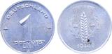 Deutschland  Fehlprägung1 Pfennig DDR 1949 A Lichterader Prägung EF
