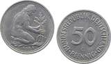 Deutschland  Fehlprägung 50 Pfennig 1981 G Lichtenrader Prägung j 384 ss/vz