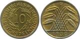 Deutschland 10 Pfennig 10 Reichspfennig 1930 G prfr J 317 CH UNC