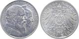 Deutschland  2 Mark 1906 G Baden Goldene Hochzeit J 34 kl. Fleck Friedrich AU
