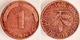 Deutschland  Fehlprägung 1 Pfennig 1991 J Stempeldrehung 180° selten aEF