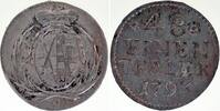 Deutschland 1/48 Taler 1/48 Taler 1793 Sachsen 1763-1806 Friedrich August III -