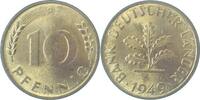 Deutschland 10 Pfennig 10 Pfennig 1949D f stgl J 378 Bank D. Länder, zaponiert -
