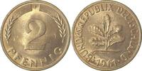 Deutschland 2 Pfennig 2 Pfennig 1961F bfr/stgl J 381 -