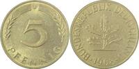 Deutschland 5 Pfennig 5 Pfennig 1968J stgl Erstabschlag (Ea)! ! J 382 stgl 5 Pfenn -