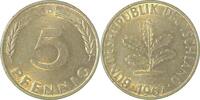 Deutschland 5 Pfennig 5 Pfennig 1967G VZ J 382 -