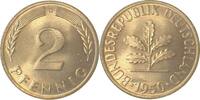 Deutschland 2 Pfennig 2 Pfennig 1950D bfr/stgl J 381 bfr / stgl -