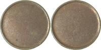 Deutschland 2 Pfennig gestaucht 2 Pfennig Rohling Eisen cu-plattiert gestauch -