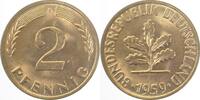Deutschland 2 Pfennig 2 Pfennig 1959D bfr J 381 -