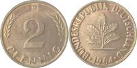 Deutschland 2 Pfennig 2 Pfennig 1964G J 381 bankfrisch/stempelglanz -