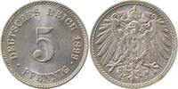 Deutschland 5 Pfennig 5 Pfennig 1899 E J 012 prfr / stgl 1.1 -