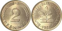 Deutschland 2 Pfennig 2 Pfennig 1950G f stgl J 381 stgl -
