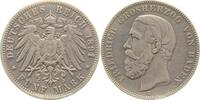 Deutschland 5 Mark 5 Mark Baden 1891 G ohne Strich im A J 029F Friedrich -