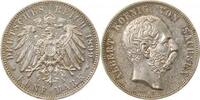 Deutschland 5 Mark 5 Mark Albert Sachsen 1899 E vorzüglich/stempelglanz Albert -
