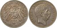 Deutschland 5 Mark 5 Mark Albert König v Sachsen 1899 E fast vorzüglich PATINA Albert -