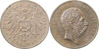 Kaiserreich 5 Mark 5 Mark Albert Sachsen 1898 E sehr schön Patina 125 -