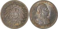 Deutschland  5 Mark Kaiser Uniform 1913 A vz/stgl aus Polierte Platte 0,5 Wilhelm II