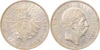 Kaiserreich 5 Mark Sachsen Albert 1875E -
