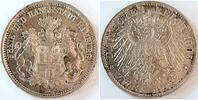 Deutschland 2 Mark 2 Mark Hamburg 1905 J, vz/stgl min. Rf. J 063 -
